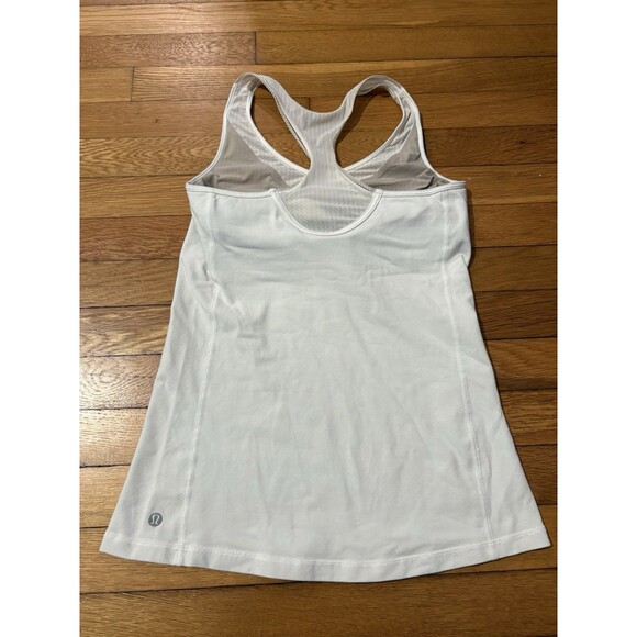 Lululemon Size 6 Deep Breath Tank Top White - Picture 3 of 5